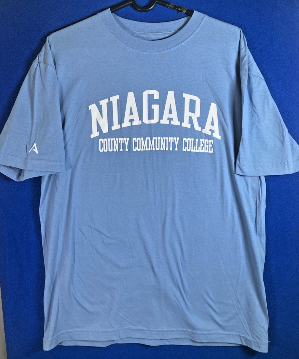 Niagara County Community College NCCC T-Shirt Men's L Blue SUNY Niagara Graphic